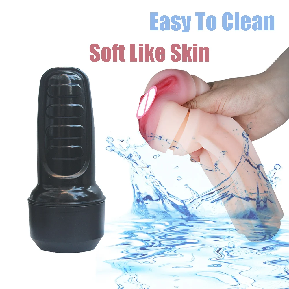 Sex Toys for Men Realistic Vagina Artificial Pocket Pussy Real Vaginal Sextoys Silicone 18 Adult Product Male Masturbators Cup