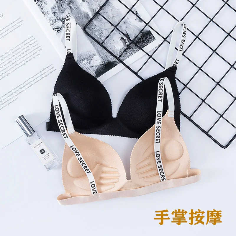 3D Sexy Lingerie Seamless Sport Bra U Type Backless Strapless Top Bra Push Up Bralette Brassiere Women Underwear yj2005