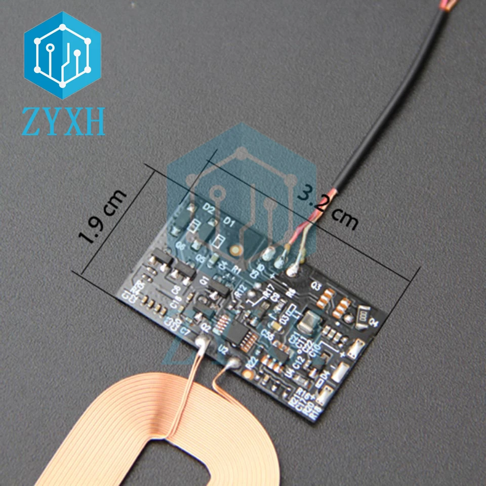 Qi Standard Drahtlose Ladegerät Empfänger Modul DC 5V 1A PCBA Spule Bord Universal Lade Für Samsung Huawei iPhone Für Xiaomi