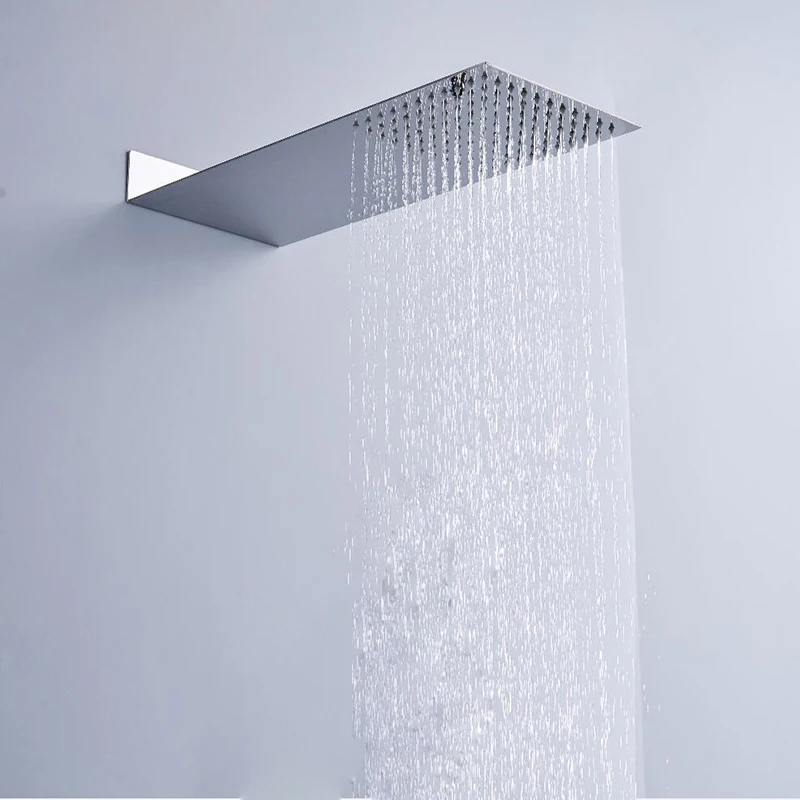 BECOLA Bathroom Shower Heads Into The Wall Concealed Shower Nozzle Ultra Thin Stainless Steel Shower Head Faucet BR-9906