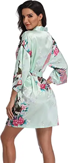 Rayon Robes Women Nightwear Flower Home Clothes Intimate Lingerie Casual Kimono Bath Gown Lady Sexy Night Dress Oversize 3XL