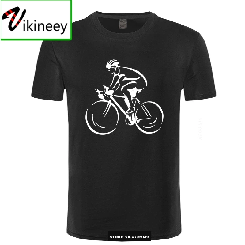 Men Hot Fashion Solid T-Shirts Cyclist Bicycle Cycle Sporter Transport Hobby Biker Cycler Mens T Shirt ringer