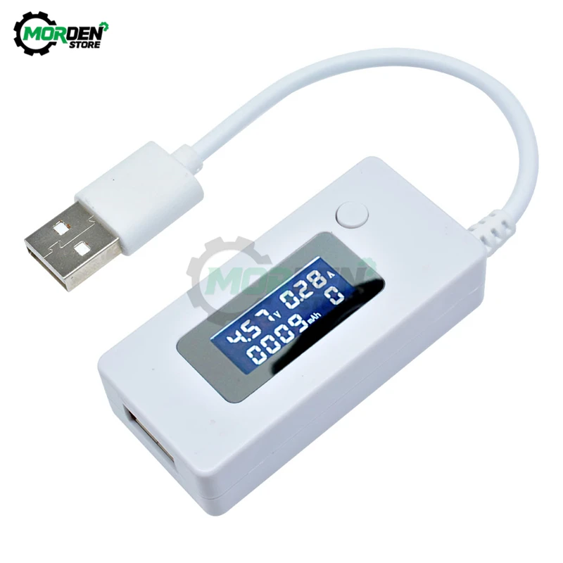 Probador USB tipo C con pantalla LCD de cc, voltímetro Digital, amperímetro, medidor de voltaje y corriente, indicador de potencia, Detector de