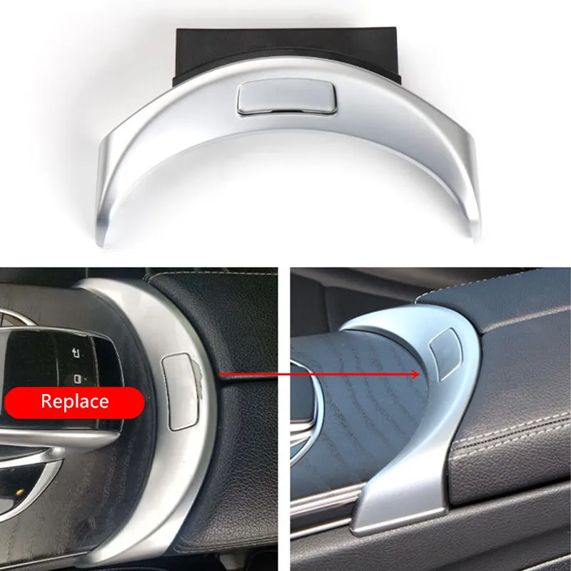 Center Console Armrest Switch Button Trim Cover for Mercedes-Benz C GLC Class W205 W253 2015-2020 Mid Arm Rest Handle Parts Kit