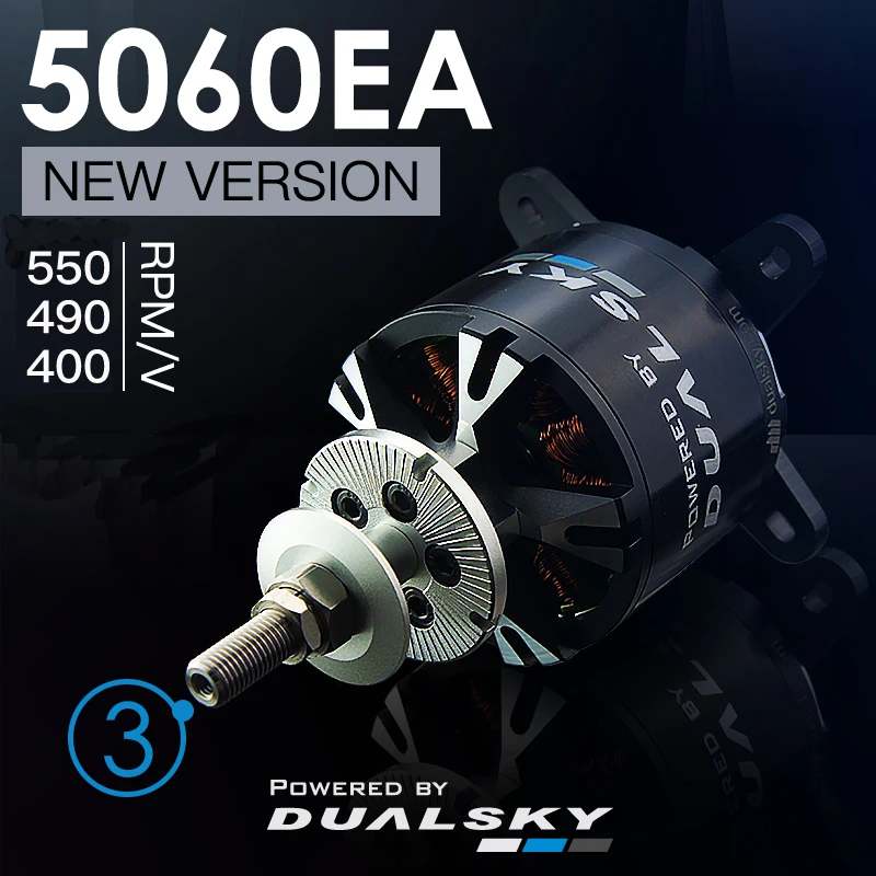 Dualsky XM5060EA Brushless Outrunners Motor 250KV 350KV 400KV 490KV 550KV For 90E RC Airplane