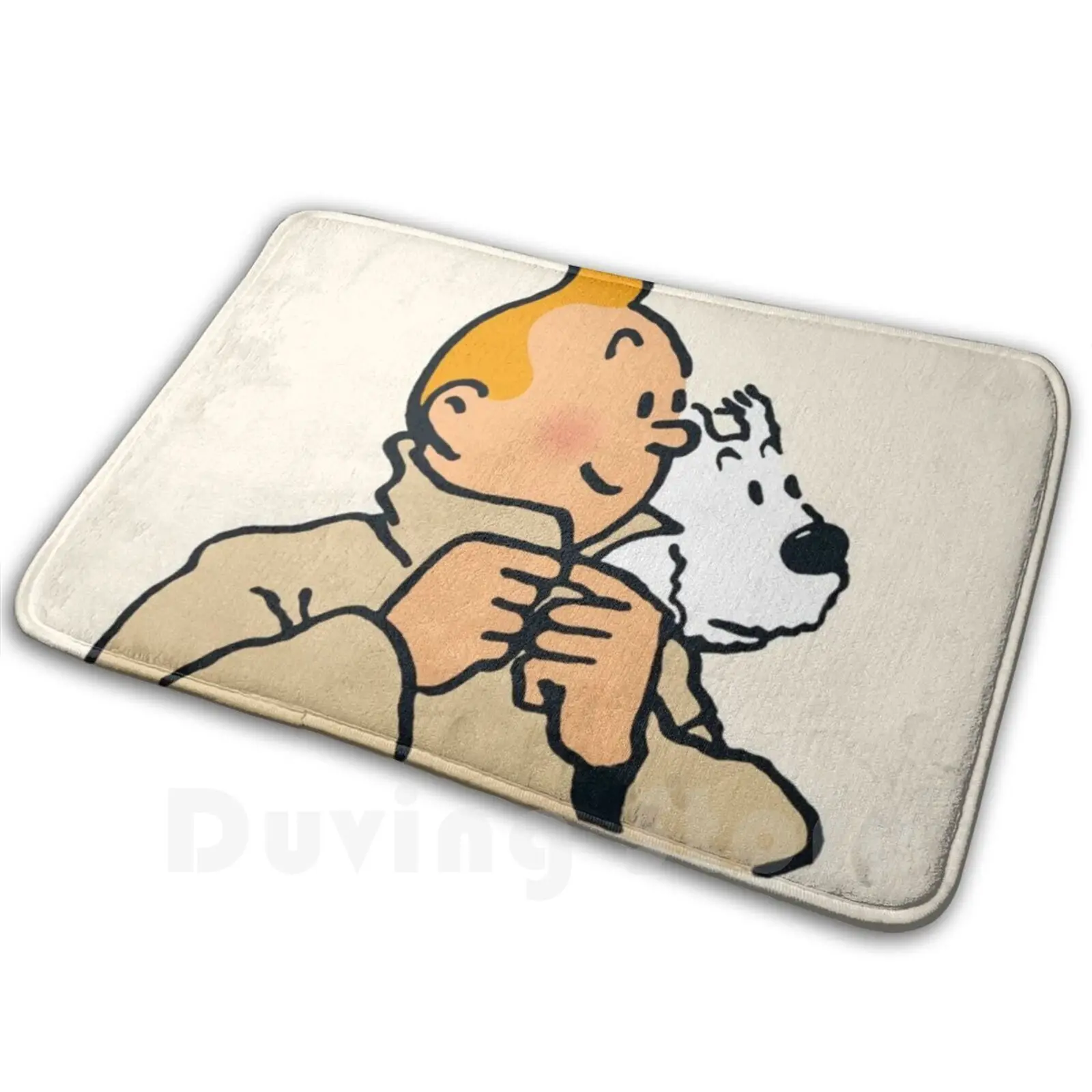 

Коврик Коврик Подушка Мягкий Комикс Приключения Ракета Луна Фильм Винтаж Классика Ретро Мультфильм