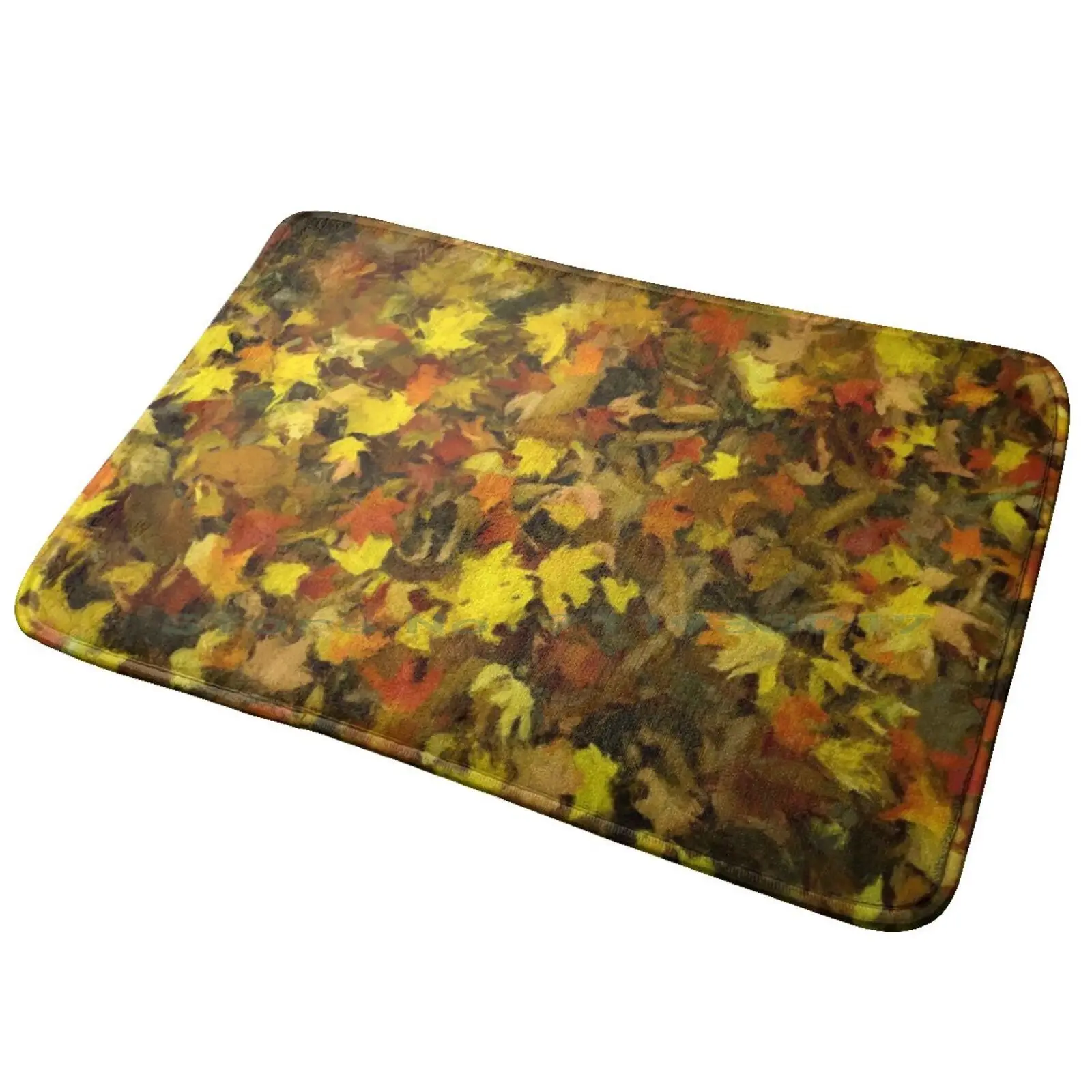 Carpet Of Autumn Leaves Painting Style Entrance Door Mat Bath Mat Rug Israel Adesanya Style Bender Stylebender Brokennative