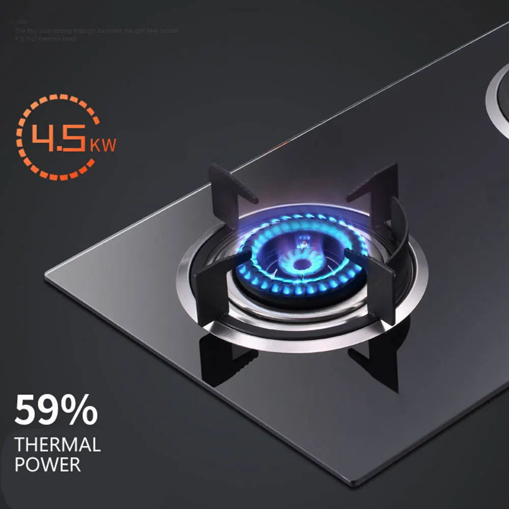 Kompor Ganda Kompor Gas Tanam Kompor Hemat Energi Kompor Gas Rumah Tangga Kaca Gas Cair Gas Alam Hornillo De Gas