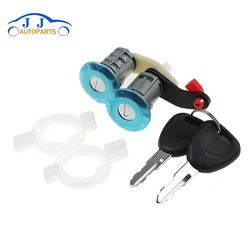 Car 7701470945 7701470944 For RENAULT MASTER MK2 1998 1999 2000 2001 - 2016 Left Right Car Door Lock Barrel Cylinder with 2 Key