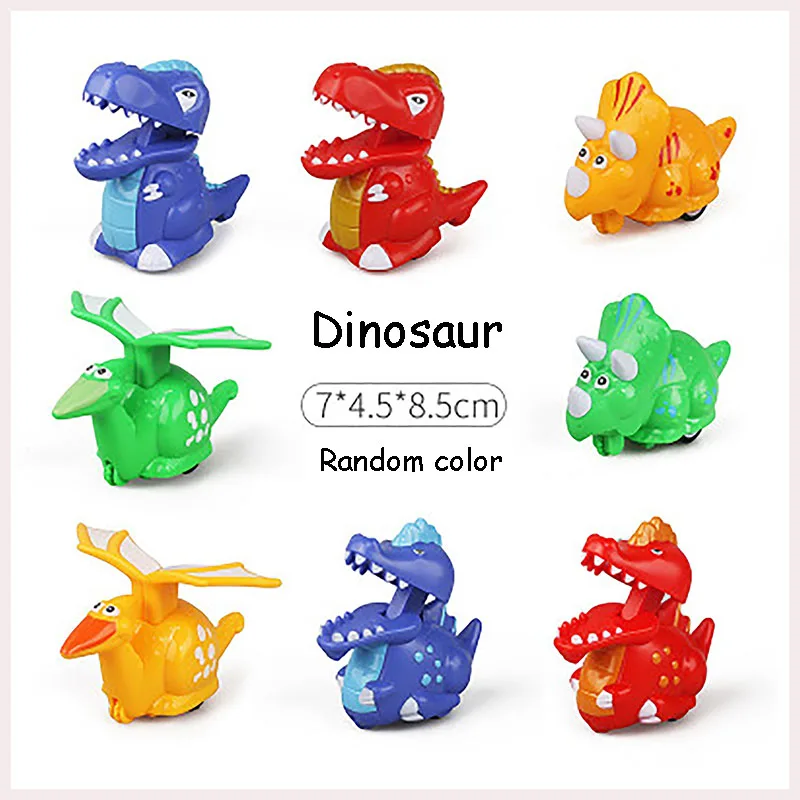 Pull Back Toy Car Model Vehicle Clockwork  Cartoon Plastic Funny Kids Wheels Dinosaur Owl Snail Gifts For Kids