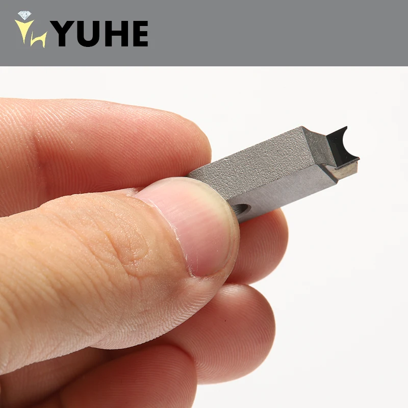 YuHe PCD Diamond Acrylic Polish Milling Machining Cutter Concave Posalux Tool for Engraving Drilling Polishing Diamond