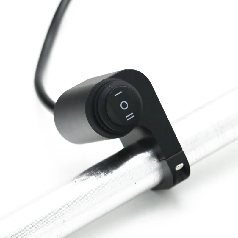 MoFlyeer Handlebar Switch ATV Handlebar Light Switch 12V CNC Aluminium Alloy with Led Light Button Waterproof Switches