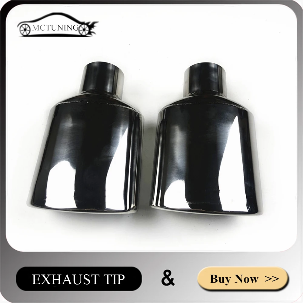 

1 Piece Car Accessories Tail Throat Exhaust Pipe Rear Nozzles AMG Style For Mercedes-benz 304 Stainless Steel Silver Muffler Tip