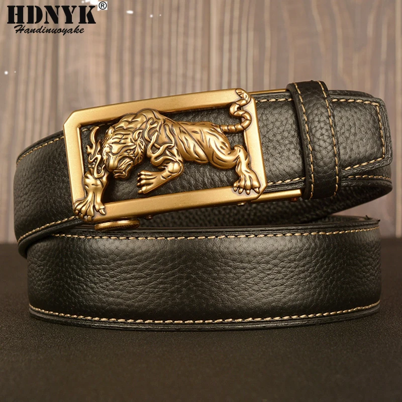 Factory Direct Cowskin Belt Fashion Dragon Designer Buckle Belt High Quality Genuine Leather Belt for Men Quality Assurance