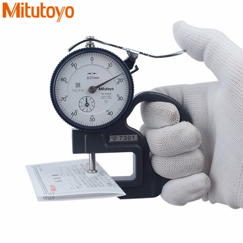 

Dial Thickness Gauge 0-10mm 7321 7301 7327 Thickness Meter Tester for Leather Jewelry Pearl Measuring Tools