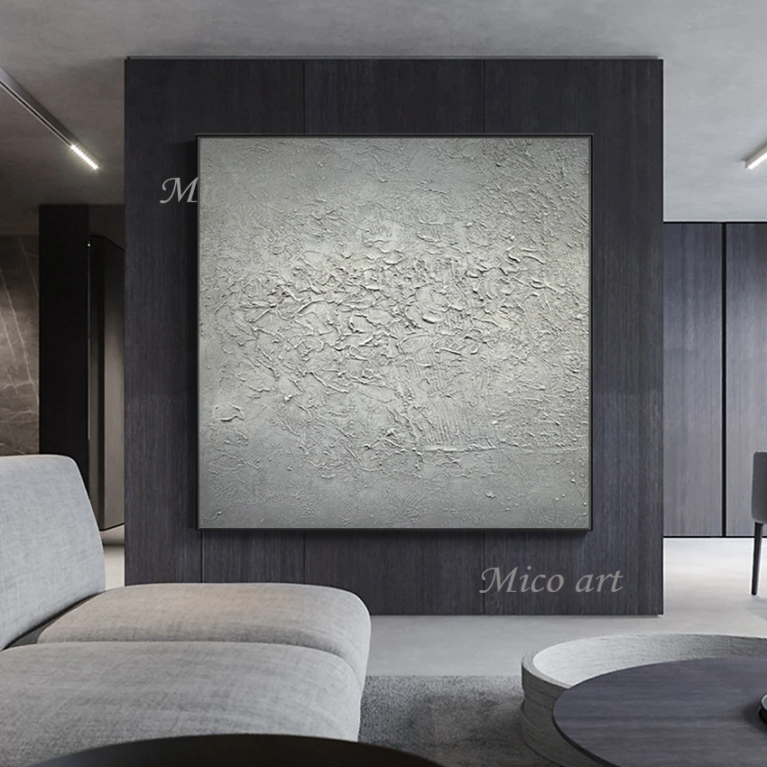 

Wall Art украшение дома серый фактурная Акриловая картина маслом Wall Art Дешевые домашний Декор стены экспонатов холст для поделок