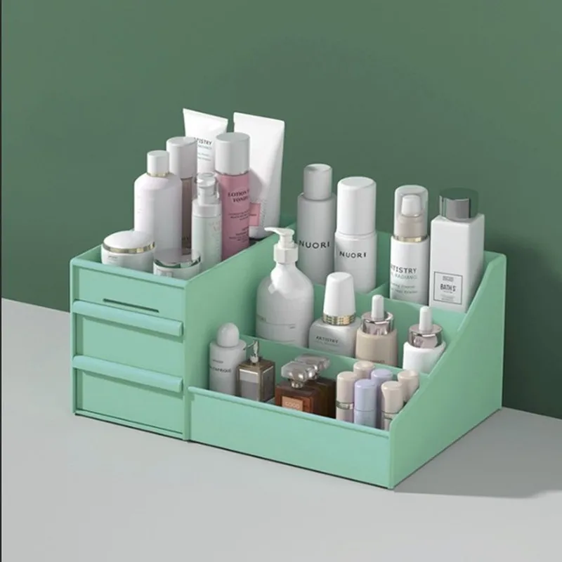 MELTYPE-Boîte de Rangement pour Cosmétiques, Grande Capacité, sur Comptoir, pour Organisation, Vanity, Soins de la Peau, Étagères pour Rouge à Lèvres