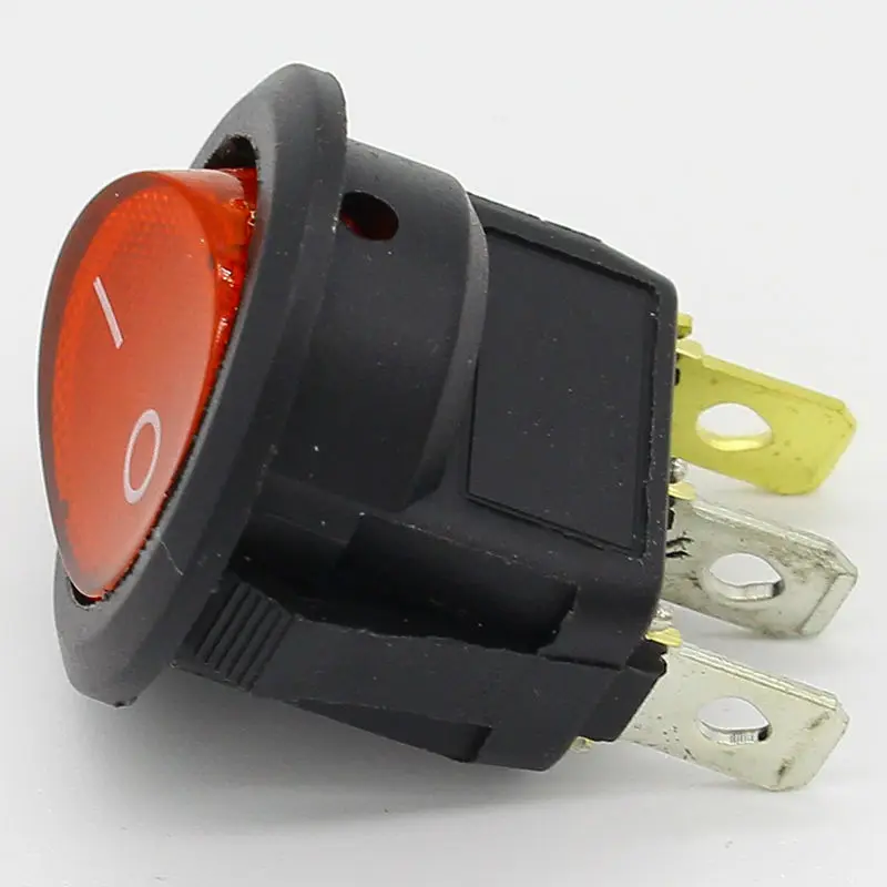 4Pcs Car 220V Round Rocker Dot Boat LED Light Toggle Switch SPST ON/OFF Top Sales Electric Controls