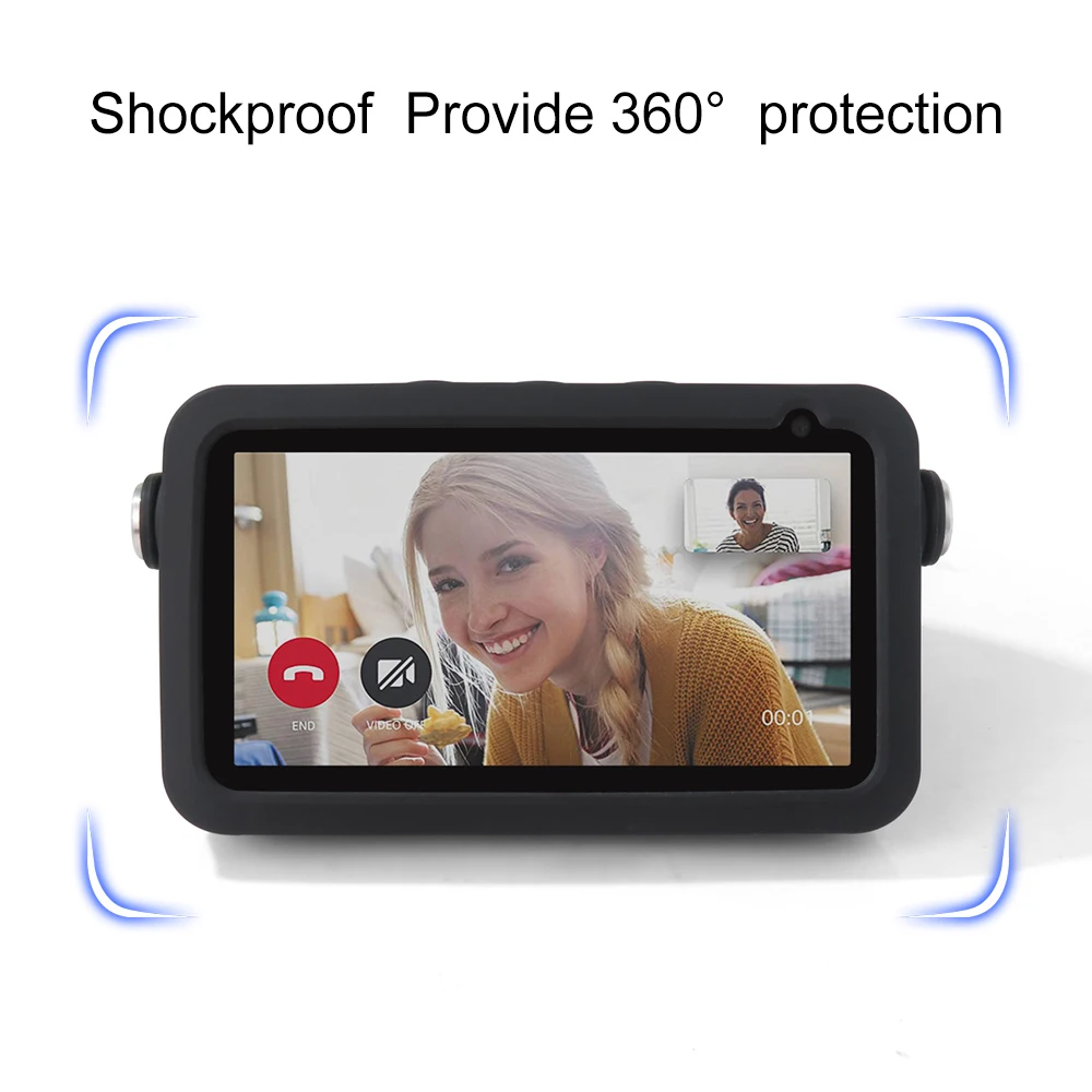 Ốp Lưng Bảo Vệ Cho Echo Show 5 Tay Cầm Silicone Dành Cho Alexa Echo Show 5 Loa Thông Minh Chống Bụi Chống Sốc