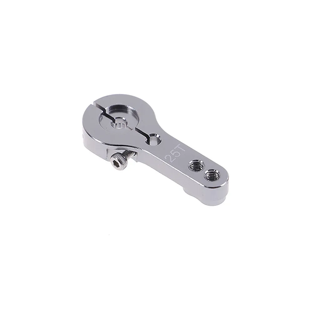 

Aluminum Alloy Steering Gear Arm 25T Servo Horn Rocker Arm Double Hole with Lock RC Car Accessories