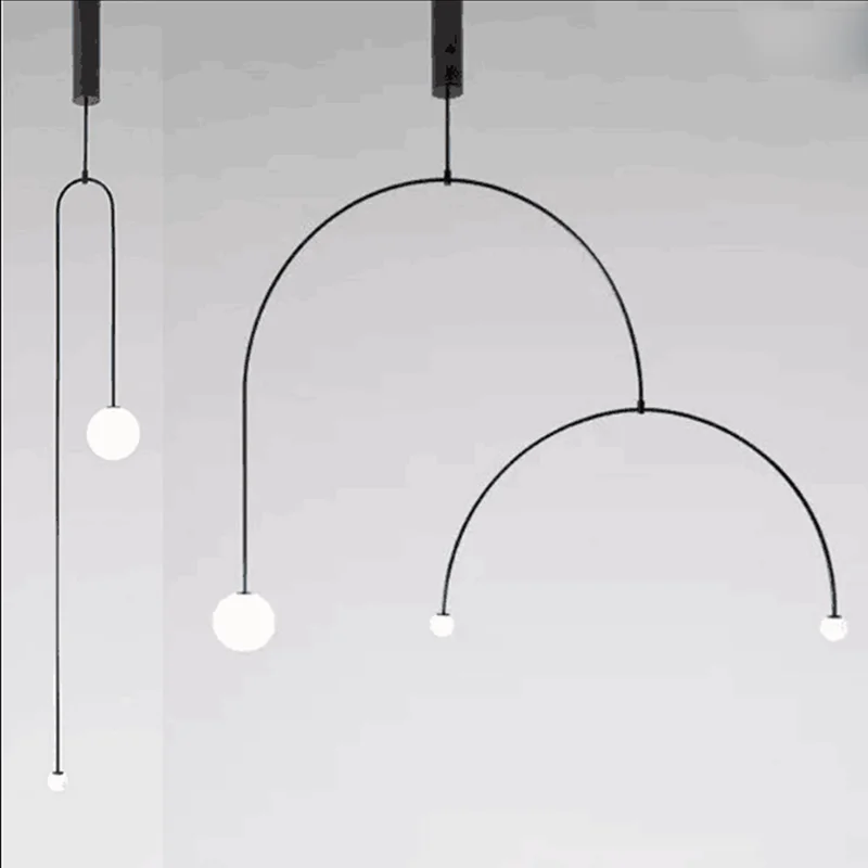

Modern Chandelier Geometric Iron Black LED Ceiling lighting Fixture For Living Room Dining Room luminaire Hanglamp nordic lamp