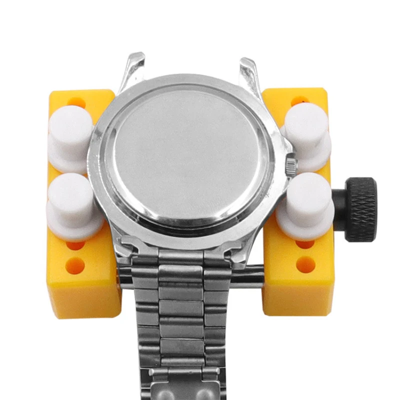 Guarda apri regolabile coperchio della cassa posteriore premere più vicino supporto di rimozione riparazione strumento orologiaio movimento quadrante fissatore