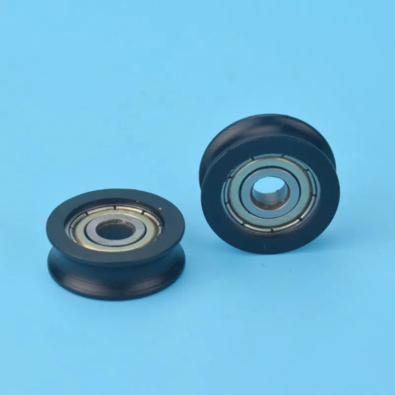 U groove Plastic coated bearing 625ZZ 5*20*7mm door window 3D printer roller wheel nylon wrapped pulley Bore 5mm Dia 20mm