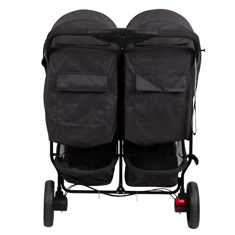 Double Twin Stroller Suitable from Birth, Lightweight, Compact Fold Pushchair side by side twin stroller