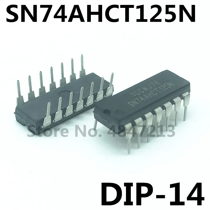 Free Shipping New 5pcs-20pcs/lot SN74AHCT125N 74AHCT125N DIP-14 74AHCT125 DIP