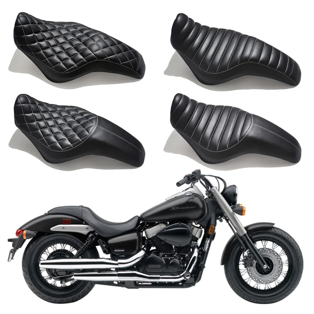 Motorcycle Driver & Passanger Seat High Quality Leather Sponge Fit Honda VT 750 C Shadow Motorcycle Accessories