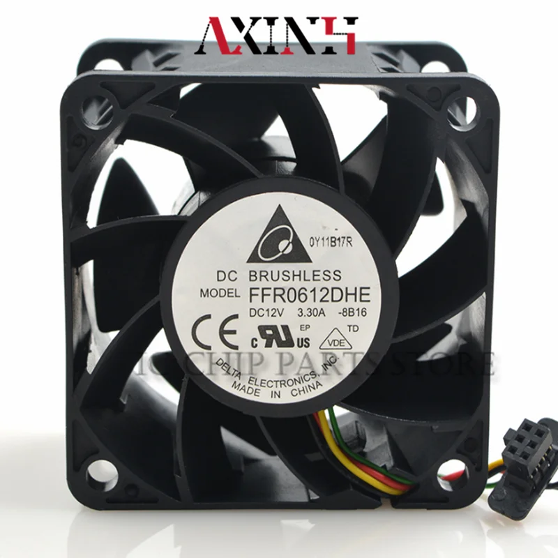 Ventilateur Axial de refroidissement d'ordinateur, Original, FFR0612DHE-8B16 cc 12V 3,3 a 6038 60x60x38mm, en STOCK