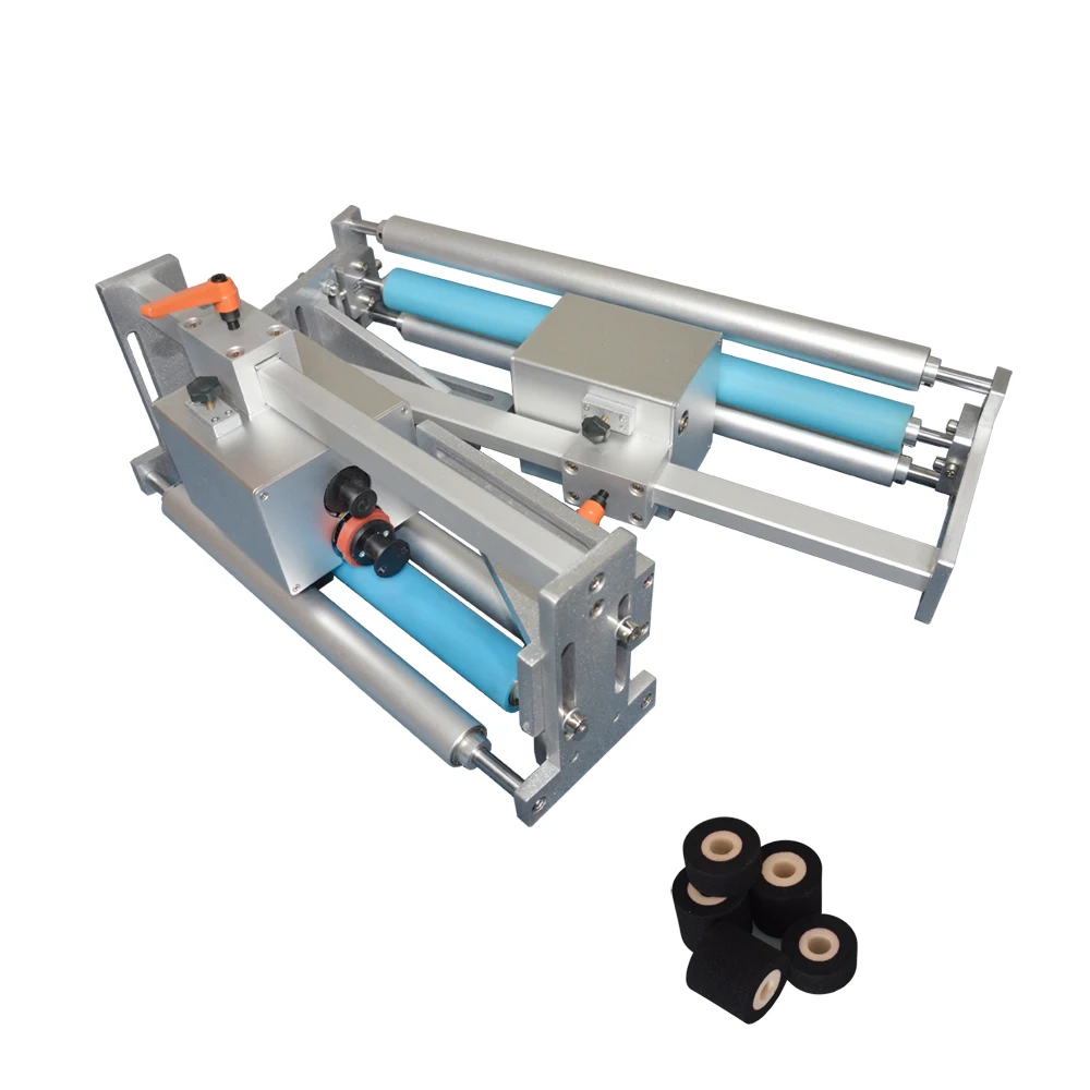 Hot ink roll used on dry ink batch coding machine for food and pharmacy factory