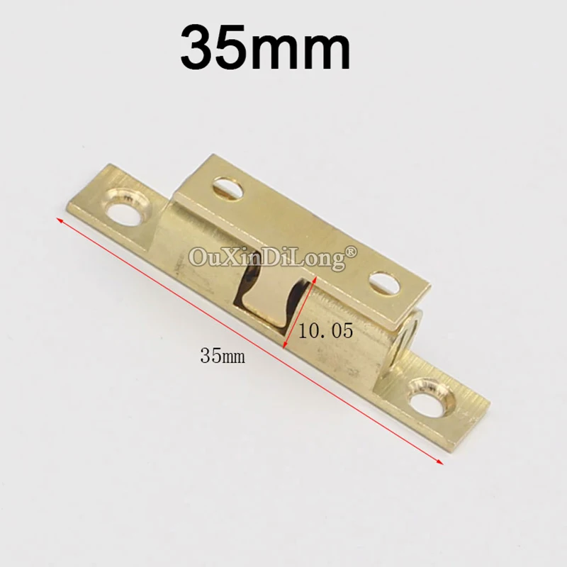 BRAND NEW 10PCS 35mm Pure Brass Cupboard Drawer Cabinet Double Ball Catch Door Latch Touch Beads