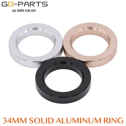 34*23*6 millimetri Anello di Base di Decorazione Cerchio Pieno di Alluminio Lavorato Rondella Per Il Vintage Hifi Audio 6N1 12AX7 12AU7 ECC81 Tubo AMP FAI DA TE * 1