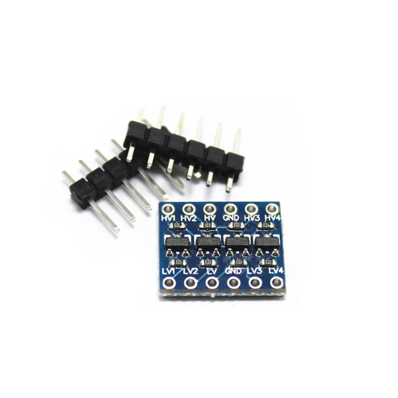 5pcs 5V-3V IIC UART SPI and other 4-way level conversion module 4-way pin row