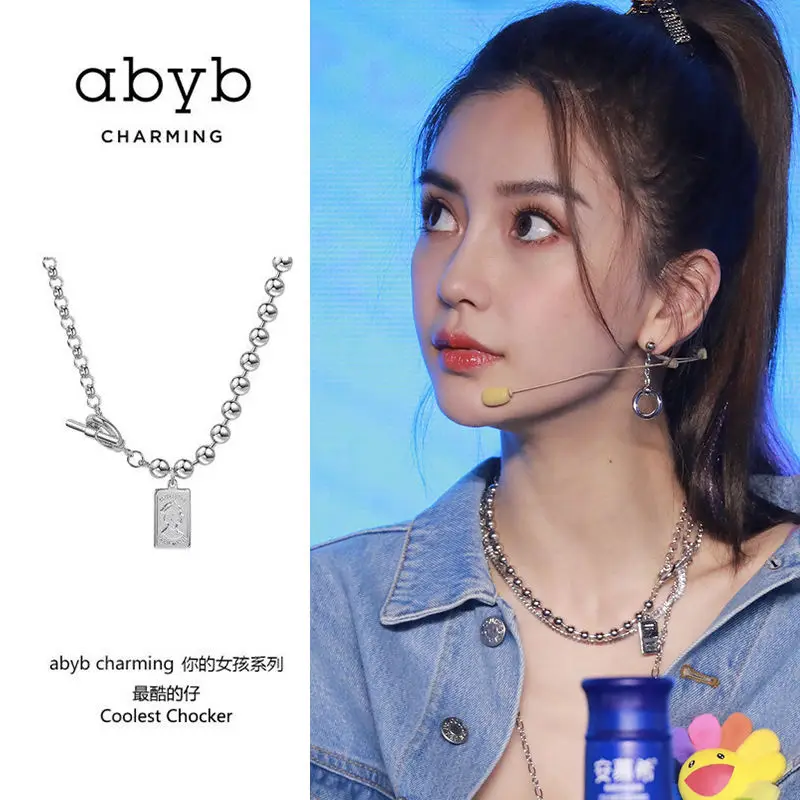 Abybcharming Necklace Your Girl's Coolest Little Silver Particle Running Male Baby Same Style New