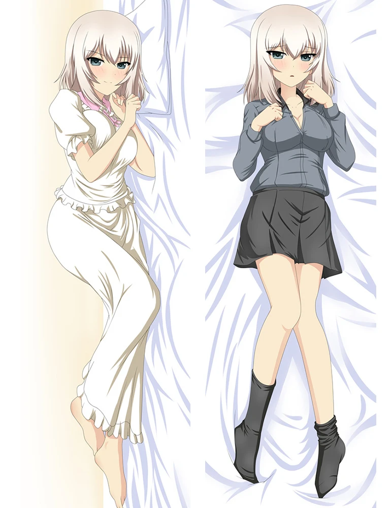 Girls Und Panzer Comic Anime Dakimakura Erika Hugging Body Pillowcase Cartoon Character Bedding Pillow Sofa Cushion Cover