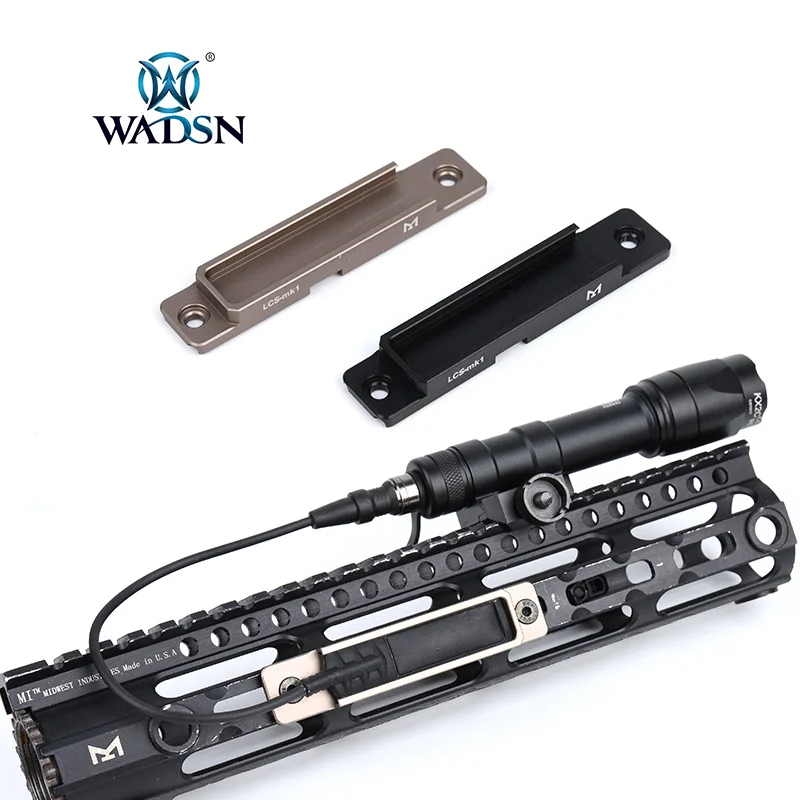 WADSN Keymod M-Lok CNC Bỏ Túi Bảng Nhôm Kèm Đèn Pin M300 M600 DBAL-A2 Săn Bắn Súng Trường Hướng Đạo Sáng Lực giá Đỡ