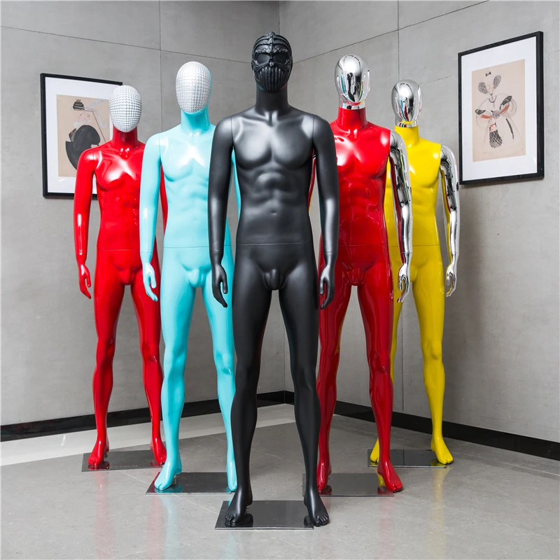 Bright Color Male Model Body Plating Men's Display Props European Mannequin