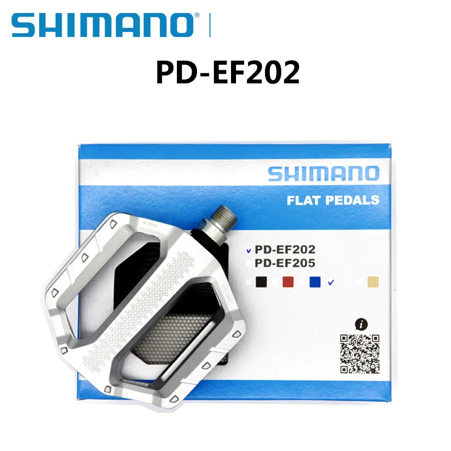 

Shimano PD EF202 MTB плоская педаль повседневная езда на горном велосипеде педали из алюминиевого сплава черные PD-EF202 с оригинальной коробкой