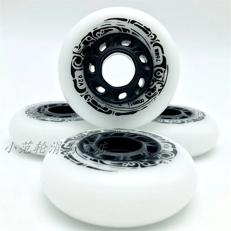 92A Slide Roller Skating Wheel 72 76 80 4 Wheel Slalom Rodas FSK Rudas Tyre 608 bearing ILQ-11 for Powerslide Twister T80 4 pcs