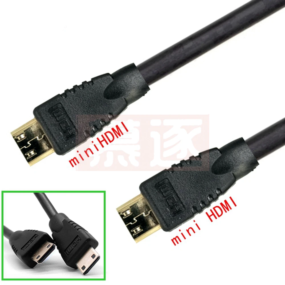 Gold Überzogene MINI ZU MINI HD-kompatibel Kabel Stecker 1080p 3D Männlichen-Männlichen high speed HDTV Kabel 0,5 Mfor TV kame