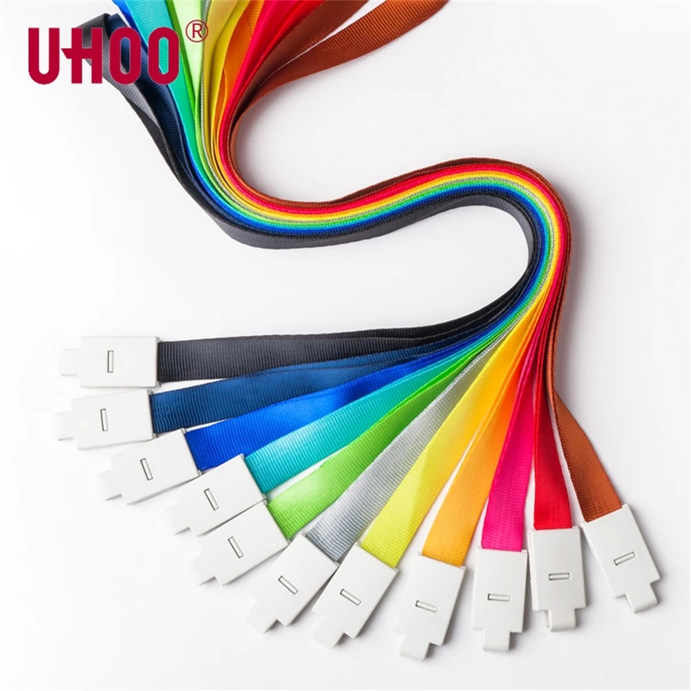12pcs Uhoo Badge Holder Hook Hanger Cord Id Case Label Tag Case School Card Lanyard Name Badge Holder Suspension Rope 6722 15mm