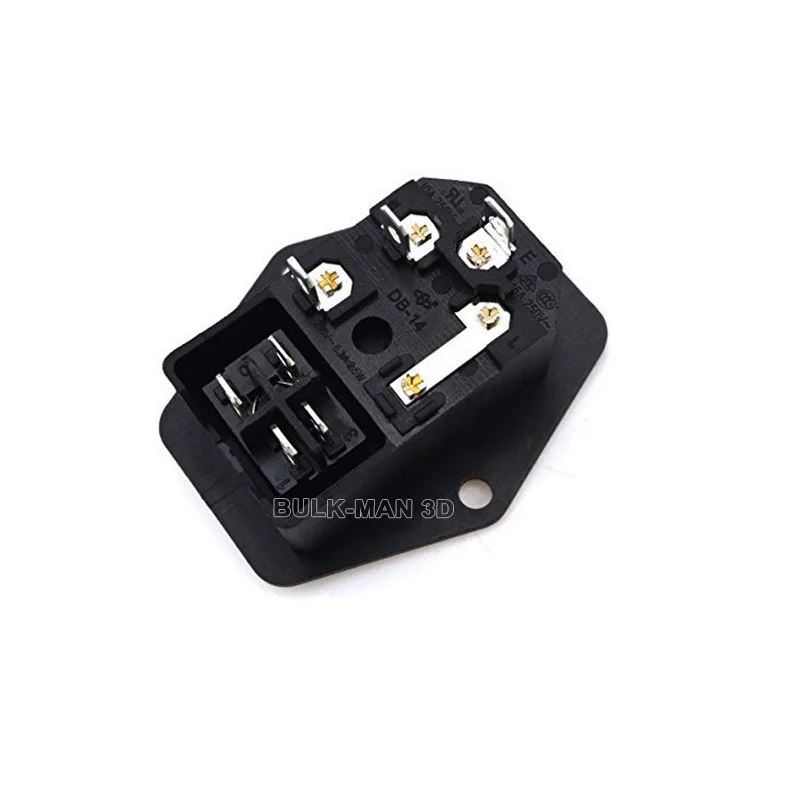 IEC Power Socket with Fuse Holder AC 250V 10A