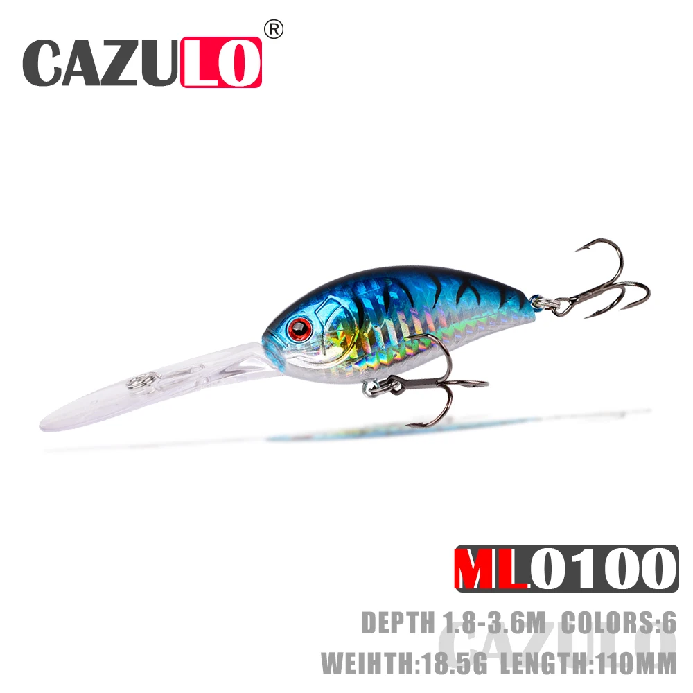 

Crankbait Fishing Accesorios Lure Isca Artificial Weights 18.5g 11cm Floating 1.8-3.6m Wobblers Pesca Articulos Carp Fish Leurre