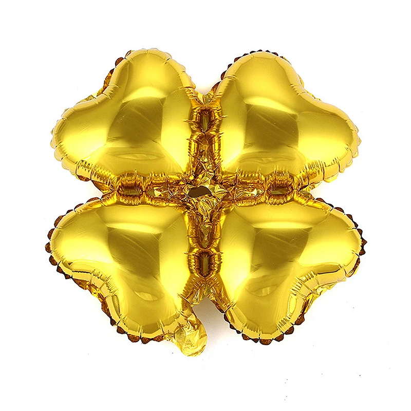 18inch Wedding Birthday Party Decoration Christmas Scene Layout Aluminum Foil Baloon Clover Aluminum Film Helium Balloon