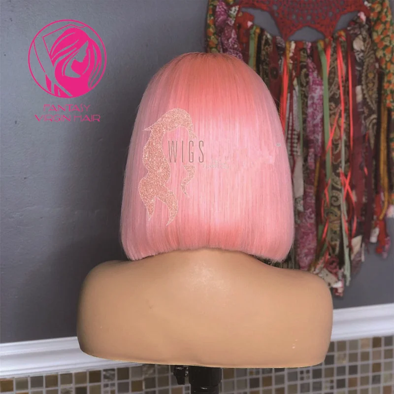 Weiße Asche Blonde Spitze Front Perücke Echt Menschliches Haar Spitze Perücken für Frauen Reines Haar Blau Rosa 613 Farbe Täglichen verwenden