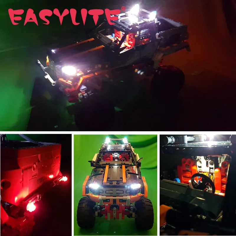 

EASYLITE Led Light Kit For 9398 And 20014 Crawler Vehicles DIY Toys Set Not Included Building Blocks