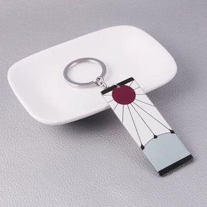 Demon Slayer Anime Schlüsselbund für Männer und Frauen, Kamado Tanjirou, Acryl, Modetrend, Schlüsselbund, Ohrring, Dekoration, Autoschmuck, Geschenk 6 Hauptverkäufe Tanjiro Kamado Ohrringe - №1