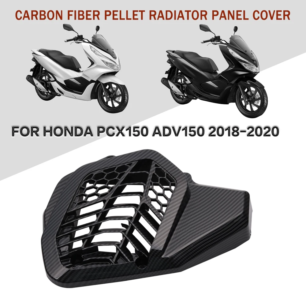 FOR HOND PCX150 ADV150 CLICK150I VARIO150 PCX 150 CLICK 150I VARIO 150 2018-2020 Radiator Panel Cover Carbon Fiber Pattern